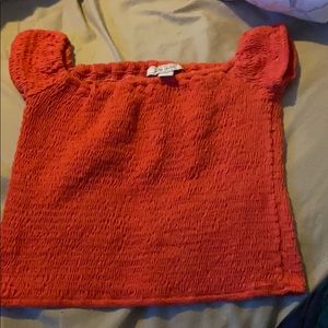 Coral Croptop